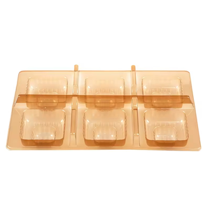 Plateau de matériaux d'emballage de viande de fruits de mer noir blanc transparent en plastique PET jetable de haute qualité - Product Image 2