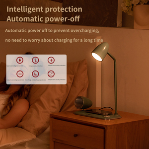 Tendance innovante 3-en-1 minimaliste rétro haut-parleur Portable lampe <span class=keywords><strong>de</strong></span> Table chaude avec aimant 15W chargeur Mobile pour Subwoofer <span class=keywords><strong>musique</strong></span> - Product Image 5