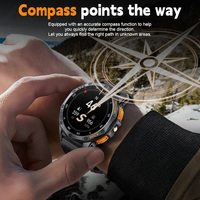 Reloj inteligente LIGE BWK67 para hombres, respuesta GPS integrada, hacer llamadas, batería de larga duración, linterna LED, brújula, rastreador de actividad física, Android IOS