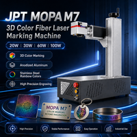 Machine de marquage laser à fibre couleur 3D JPT MOPA M7 20W 30W 60W 100W pour la gravure sur acier inoxydable, aluminium et bijoux