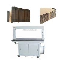 ZHENHUA Semi Automatique Pp Ceinture Regroupement Boîte Ondulée Carton Cerclage Pp Ceinture Faisceau Carton Boîte Strapper Machine D'emballage