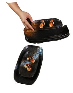 Factory Wholesale Wider Size Rectangular Shape Sushi Taco <b>Plates</b> 12 Inch Vintage Porcelain Eco-Friendly Japandi Restaurant - Product Image 4