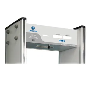 Uniqscan ub500 6 zona andar através do detector de metais, armação de porta de segurança, detector de metais arco