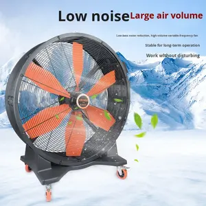 Permanente magneetomvormer Industrieel elektrisch Mobiel Krachtige cilinder Grote vloerventilator Kunststof motor Hoog vermogen Werkplaats - Product Image 4