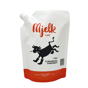 Custom Printed Plastic 1 Liter Drink Bags PET/NY/PE Spout <strong>Pouch</strong> 1000ml for <strong>Milk</strong> Yogurt - Product Image 2