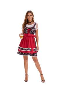 Vestido de Cosplay del Festival de la cerveza Oktoberfest <span class=keywords><strong>para</strong></span> mujer, ropa alemana, trajes femeninos <span class=keywords><strong>para</strong></span> Halloween, Carnaval, fiesta, traje, tamaño adulto - Product Image 2