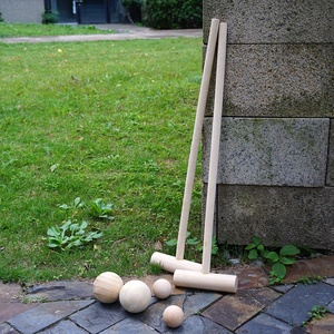 Nouvel ensemble de croquet pour enfants 2026 avec balles, piquets et buts en <span class=keywords><strong>bois</strong></span> – Idéal pour jouer en extérieur sur pelouse – Structures de jeu parfaites - Product Image 6