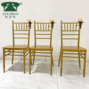 Fábrica al por mayor Aluminio Metal Tiffany Hotel Silla apilable Banquete - Product Image 1