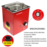 Limpiador y Probador de Inyectores LAUNCH CNC602A para Gasolina con Transformador de 220V, 1 Año de Garantía, Pantalla Digital