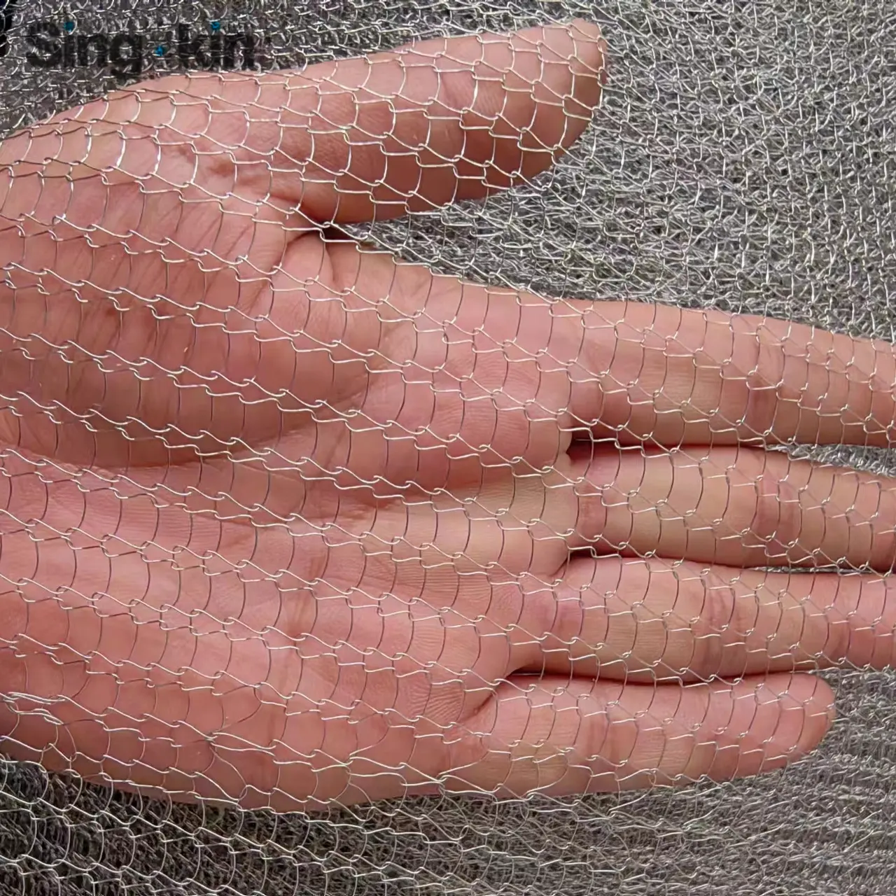 60cm Width Knit Filter Tubing Screen Tubing Fabric Rolls Stainless Steel Knitted Wire Mesh