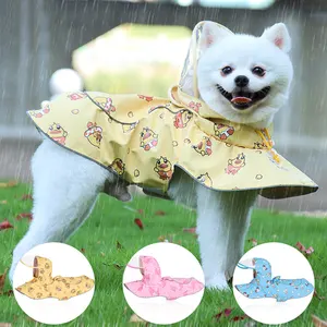 Dressset Sun Douche Waterdichte Reflecterende Transparante Omkeerbare Pu Lederen Capuchon Slicker Poncho Huisdier Regenjas Voor Honden