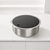 Lohnenswert: Einzelbecken-Spüle im modernen Design aus Edelstahl für Wohnmobile mit drehbarem Wasserhahn, satiniert, zur Arbeitsplattenmontage, 3 Jahre Garantie