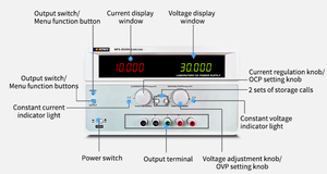 MATRIX 60V 10a 300W pantalla de alta precisión fuente de alimentación estabilizada de CC lineal de un solo canal 1mA - Product Image 3