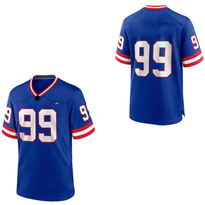Maillot de football américain unisexe confortable, respirant, écologique, à séchage rapide, 100% polyester, manches courtes, imprimé - Product Image 1