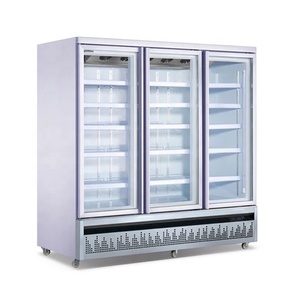 <span class=keywords><strong>ตู้</strong></span>แช่ไอศกรีมแบบตั้งตรงเชิงพาณิชย์ -22 องศา <span class=keywords><strong>ตู้</strong></span>แช่แข็งแบบพัดลมระบายความร้อน 3 ประตูกระจก แช่เนื้อสัตว์แช่แข็ง อุณหภูมิเดียว - Product Image 3