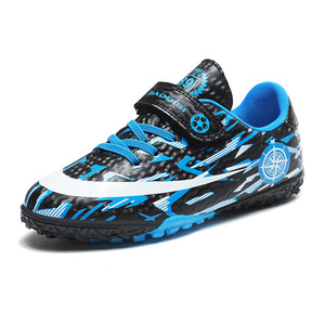 Chaussures de football pour enfants garçons, tige synthétique, doublure en maille, semelle extérieure en caoutchouc, semelle intermédiaire en EVA, pour l'entraînement et les matchs d'été - Product Image 3
