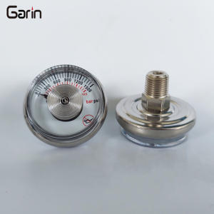 <span class=keywords><strong>1500PSI</strong></span> 103BAR Dial 35 mm NPT 1/8 manômetro de latão niquelado para cilindro de gás - Product Image 4