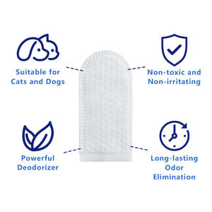 JF Dental Care Toallitas húmedas suaves para mascotas Toallitas para dedos para perros Cepillo de dientes Cuidado de limpieza para la higiene dental de mascotas - Product Image 5
