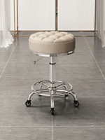 Grand tabouret de manucure pour salon de beauté Poulie rotative Chaise élévatrice pour salon de coiffure Conception pivotante spéciale en métal durable