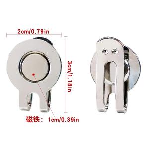 उच्च गुणवत्ता 20 मिमी गोल्फ कैप क्लिप खेल रिक्त शैली के लिए मजबूत चुंबकीय धातु टोपी क्लिप - Product Image 6