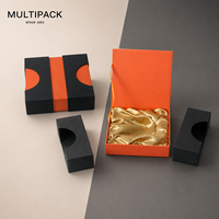 Boîte d'emballage de bijoux de luxe personnalisée avec intérieur en satin de soie, boîte cadeau haut de gamme pour collier, bague, boucles d'oreilles, vente en gros