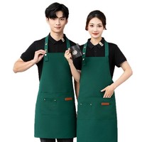 Apron Kanvas Tanpa Lengan Anti Air Anti Minyak Stok Grosir Sablon Huruf Logo Cetak Pakaian Kerja Dapur Unisex
