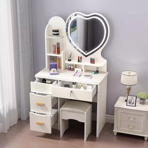 <span class=keywords><strong>Toeletta</strong></span> Moderna Bianca con Specchio Illuminato per <span class=keywords><strong>Trucco</strong></span>, Prodotta in Cina, per Camera da Letto Femminile - Product Image 1