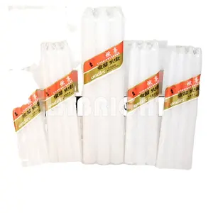 Long Burning Time 45g Bright Light Candles Gambia Banjul Stick Candles White
