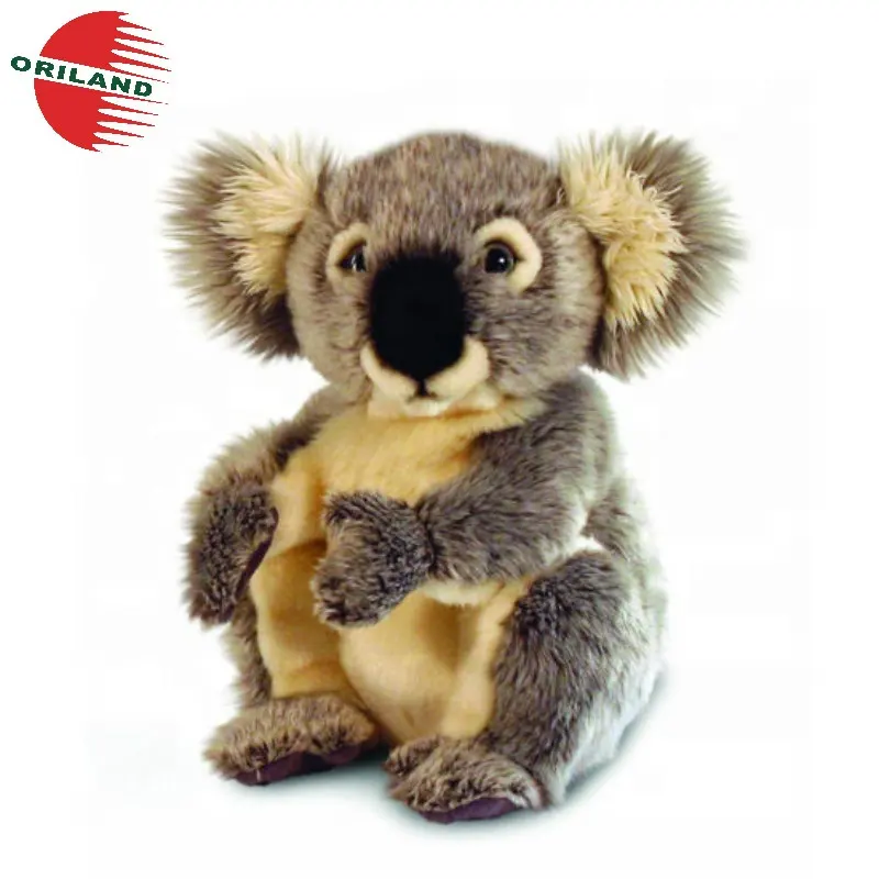 Urso de coala marrom recheado de animal, brinquedos de pelúcia, bonito