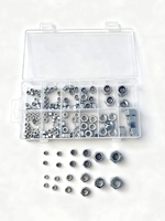 Jeu de 165 écrous hexagonaux zingués autobloquants avec insert en nylon pour usage automobile