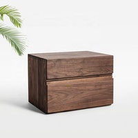 Petite table de chevet nordique en bois massif, meuble de nuit avec tiroirs, offre spéciale,