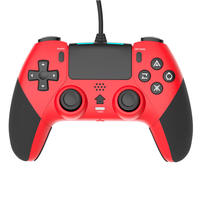 Manette de jeu filaire avec câble de 1,8 mètre, double vibration, gyroscope six axes, fonction Turbo Shock, touches arrière programmables, compatible P4 PC