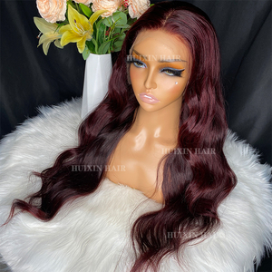<strong>Good</strong> Quality Straight Brazilian Peruvian Indian Unprocessed Hair Remy Raw Virgin Burgundy 13x4 hd Lace Frontal <strong>Wig</strong> - Product Image 1