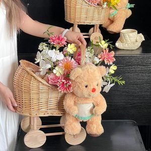 Passeggino in Rattan tessuto a mano <span class=keywords><strong>rustico</strong></span> tessuto in Rattan <span class=keywords><strong>moderno</strong></span> unico composizioni floreali facili decorazioni Creative per la <span class=keywords><strong>casa</strong></span> verticale - Product Image 3