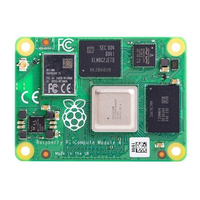 Module de calcul Raspberry Pi 4 CM4, carte mère BCM2711 Quad Core, WiFi, Bluetooth, EMMC en option, module de développement embarqué