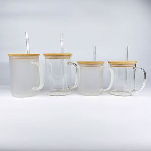 แก้วกาแฟเย็นแบบใส ขนาด 11 ออนซ์ 17 ออนซ์ สำหรับพิมพ์ลายโลโก้ตามสั่ง แก้วน้ำแข็งใสแบบมีฝาปิด สำหรับของขวัญแบบกำหนดเองได้ - Product Image 2