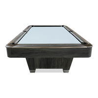 Mesa de Billar Profesional de 9 Pies con Superficie de Pizarra, Equipada con Cojines de Snooker y Billar K55, y Bolsillos para Bolas de PVC y Cuero