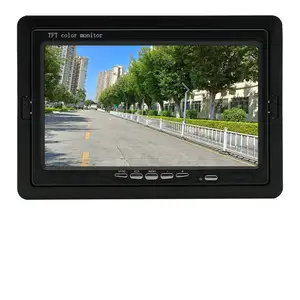 7 polegadas Monitor Do Carro TFT Lcd PAL/NTSC 2 Way Entrada de Vídeo Invertendo Retrovisor Do Carro Monitor para Carro Invertendo Sistema de Apoio de Segurança