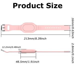 Funda de silicona suave para niños con correa para pulsera <span class=keywords><strong>Xiaomi</strong></span> Smart Tag, funda impermeable, soporte para rastreador, localizador, correa de reloj - Product Image 3
