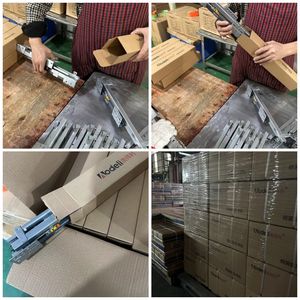 Lato del cassetto morbido di dimensioni ravvicinate con Runner in lega di alluminio Bead Strip Machine Rail cassetto di chiusura morbida lato del cassetto con Runner - Product Image 5