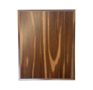 <span class=keywords><strong>Plaque</strong></span> de récompense vierge à finition noyer avec bord biseauté pour bricolage, idéale comme trophée ou <span class=keywords><strong>plaque</strong></span> cadeau - Product Image 1