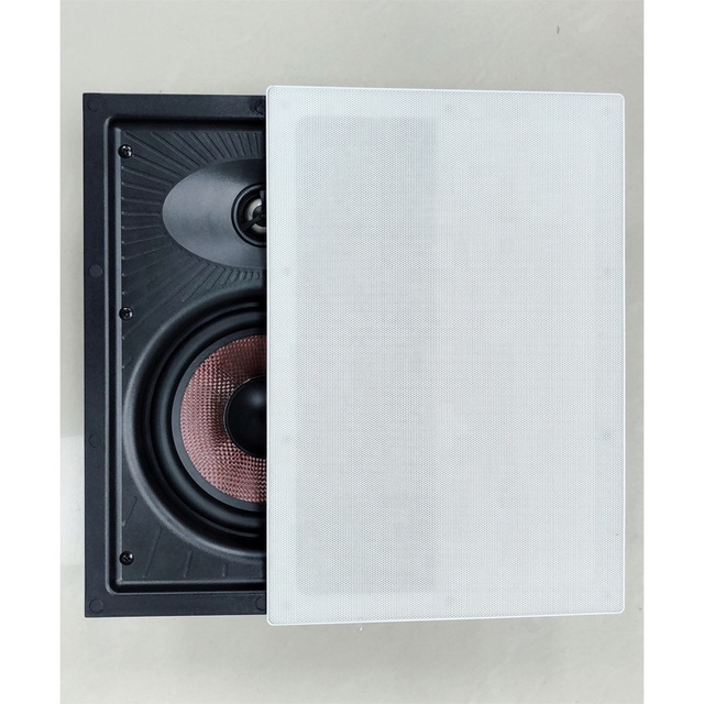 Professional 8 Ohm 60watts 6.5 Inch Coaxial Frameless Wall Speaker with Crossover and Strong Magnet Cover