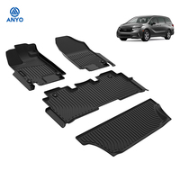Nouveauté Accessoires de voiture Tapis de sol de voiture 3D en TPE sur mesure pour Honda Odyssey 2018 2022 Tapis de voiture