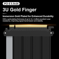 Câble d'extension GPU ULT-unite Factory personnalisé pour carte graphique flexible PCIe 5.0 X 16, mâle-mâle ou femelle-femelle