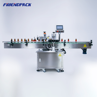 Machine d'étiquetage automatique pour petites bouteilles rondes en plastique et verre, pour boissons, eau et jus, avec impression