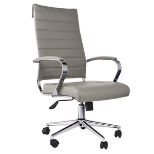 Ergonómico blanco cuero de la PU de la computadora de escritorio, silla de oficina de entrada de datos trabajo <span class=keywords><strong>a</strong></span> casa. - Product Image 1