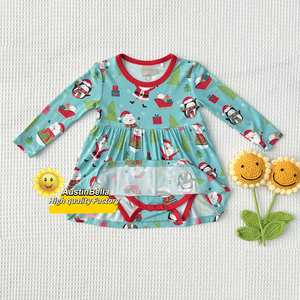AustinBella Baby Dress <span class=keywords><strong>elegante</strong></span> stampato manica lunga vestito bambina progettato con l'alta qualità per i vestiti del neonato - Product Image 1