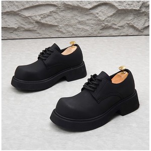 Zapatos Casuales de Hombre Negros con Suela Gruesa, Parte Superior de Cuero Genuino, que Aumentan la Altura, para Todas las Temporadas, Tendencia de Moda para Exteriores - Product Image 2