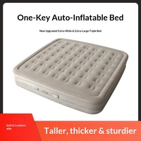 Cross-Border SYNC F41 Automatische aufblasbare PVC-Matratze mit beflockter Oberfläche, Einzel- und Doppelnutzung, für Nickerchen, Outdoor-Camping, 190 cm, faltbar