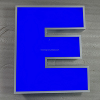 Signalétique extérieure pour entreprises, lettres alphabétiques éclairées par LED, logo 3D, lettres lumineuses à LED, enseigne lumineuse personnalisée à LED